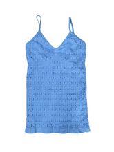 0338- eyelet Mesh Tank