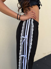 1092- Lace trim cargo pants