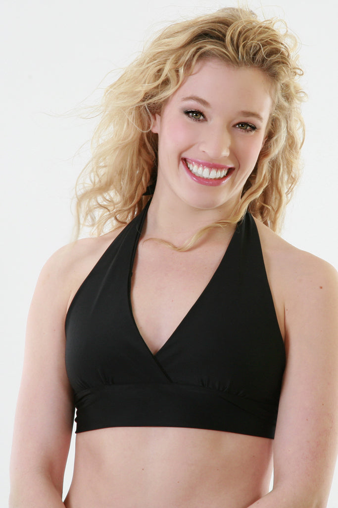 107H- Black Triangle Halter – Trendy Trends Dancewear and Boutique